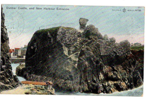 Dunbar castle harbour - dunbar,