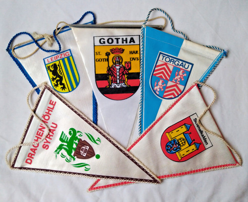 Vintage ddr germania pennant - ddr,