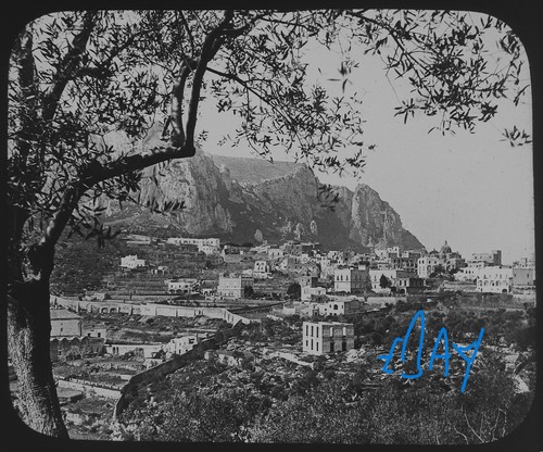 Photo town capri from the - photo,