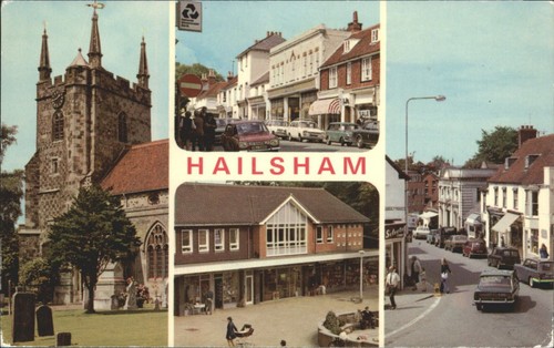 Vintage hailsham postcard - hailsham,